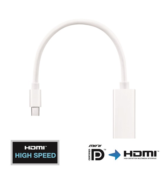 PureLink iSeries IS010 adapter Mini DisplyaPort/HDMI 0,1m