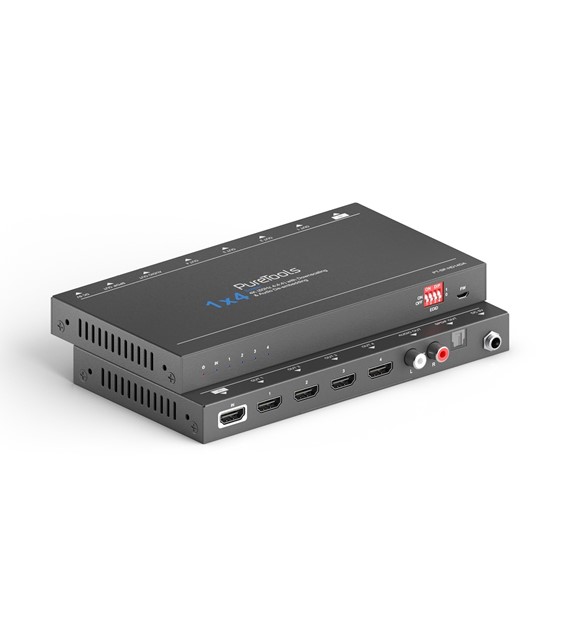 PureLink PureTools PT-SP-HD14DA rozdzielacz HDMI z ekstraktorem audio 1x4 4K/HDR 18Gbps