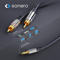 PureLink Sonero SAC600-030 przewód jack 3,5 mm na 2 x RCA 3,0m