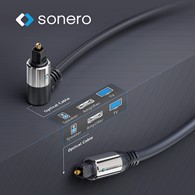 PureLink Sonero SOC110-010 kabel optyczny audio S/PDIF (Toslink) ze złączem kątowym 1,0m