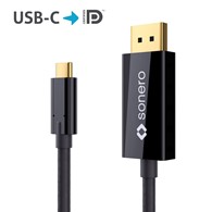 PureLink Sonero XUCC020-010 kabel USB-C/DisplayPort 1.3 4K@60Hz czarny 1,0m