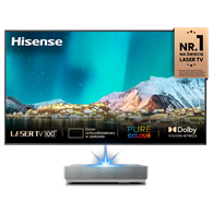 Hisense 100L5HD 4K Smart Laser TV projektor z ekranem ramowym ALR o przekątnej 100''