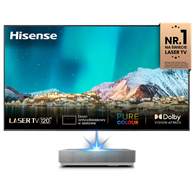 Hisense 120L5HA 4K Smart Laser Cinema projektor laserowy UST z ekranem ALR o przekątnej 120 