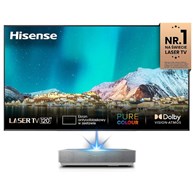Hisense 120L5HA 4K Smart Laser TV projektor laserowy z ekranem ramowym ALR o przekątnej 120  zestaw
