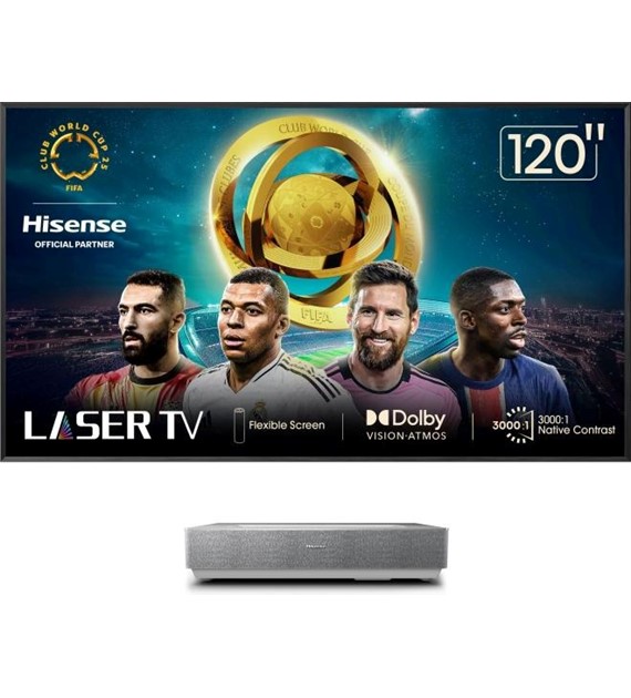 Hisense 120L5ND 4K Smart Laser TV projektor z ekranem o przekątnej 120''
