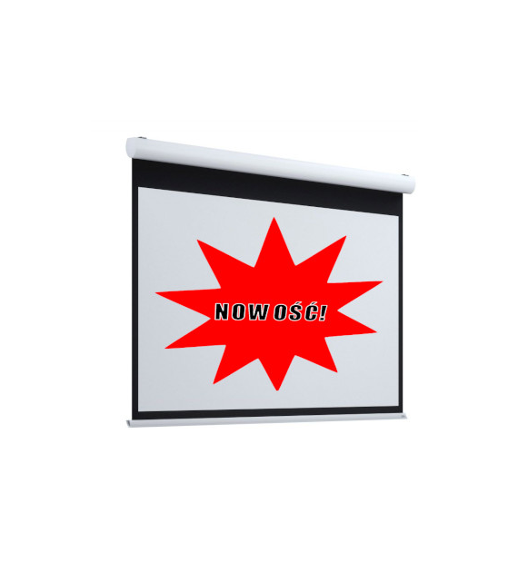 Adeo Screen 2900-RUGBYPLUS-1.78-VWH-B05, 16:9, pow. robocza 290x162,9 cm, VisionWhite, czarne ramki 5 cm, ekran elektryczny