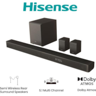 Hisense AX5100G 340W Dolby Atmos 5.1-kanałowy soundbar system