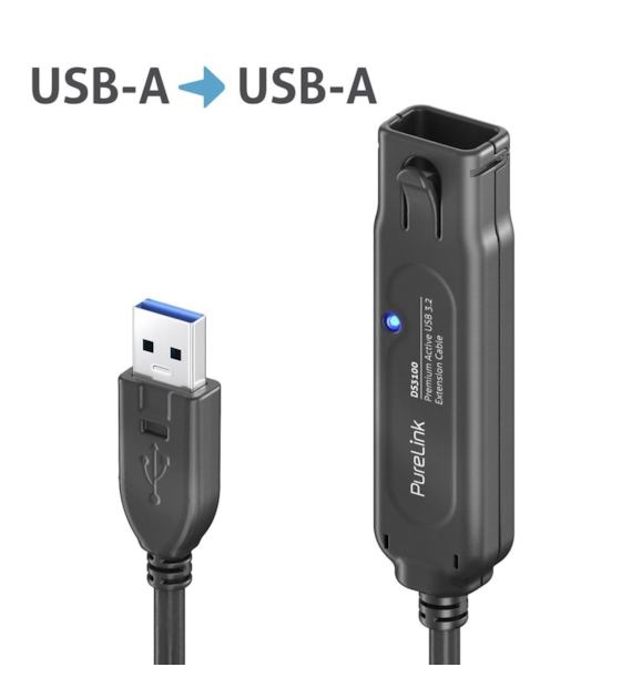 PureLink DS3100-050 aktywny przedłużacz USB-A SuperSpeed USB v3.1 5,0m
