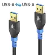 Purelink FlexInstall FIU310-010 elastyczny kabel USB 3.2 (Gen1x1) USB-A/USB-A 3A/5V/15W 5Gbps 1,0m
