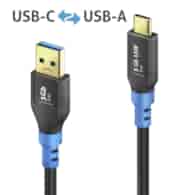 Purelink FlexInstall FIU320-003 elastyczny kabel USB 3.2 (Gen1x1) USB-C/USB-A 3A/5V/15W 5Gbps 0,3m