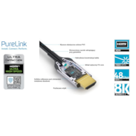PureLink FiberX FXI380-010 kabel światłowodowy HDMI 2.1 8K 48Gbps 10,0m