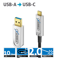 PureLink FiberX FXI630-003 kabel światłowodowy USB 3.2 (Gen 2x1), USB-A USB-C 10Gbps 3,0m