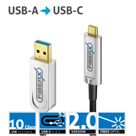 PureLink FiberX FXI630-007 kabel światłowodowy USB 3.2 (Gen 2x1), USB-A USB-C 10Gbps 7,0m