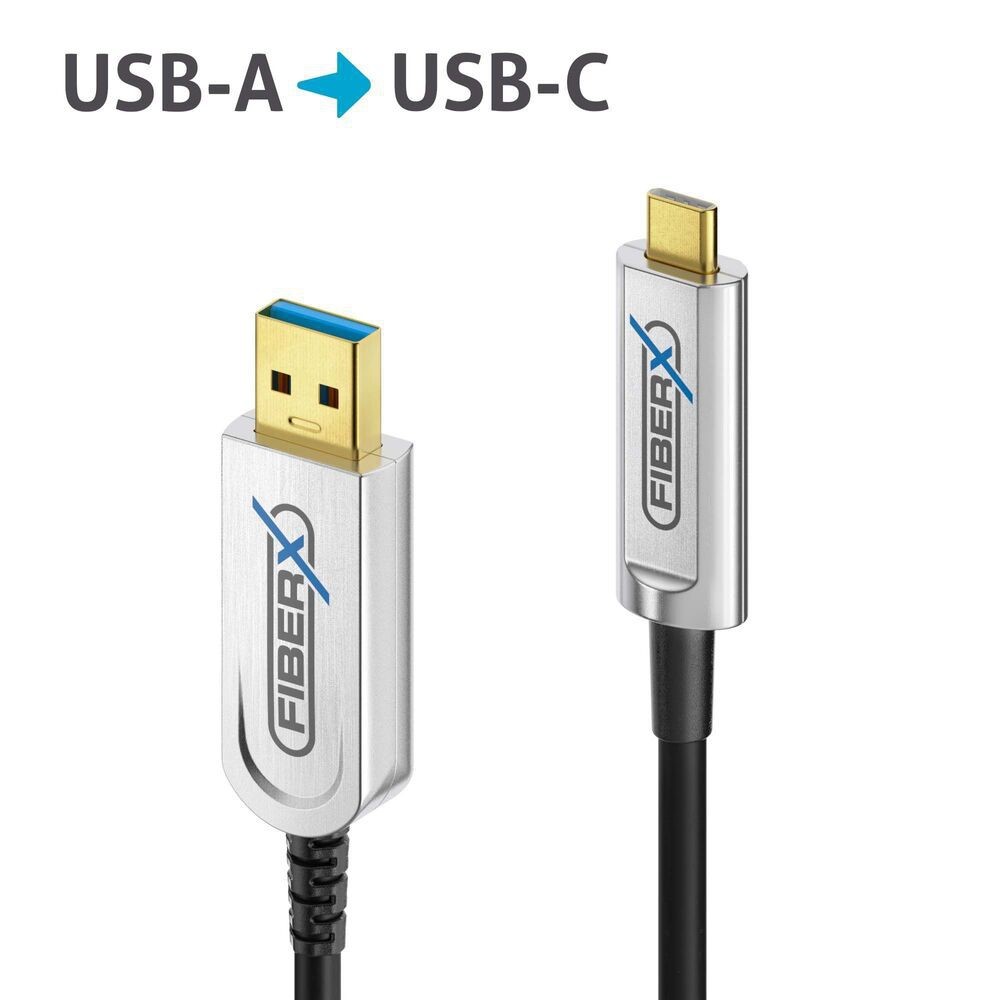 PureLink FiberX FXI630-010 kabel światłowodowy USB 3.2 (Gen 2x1), USB-A USB-C 10Gbps 10,0m