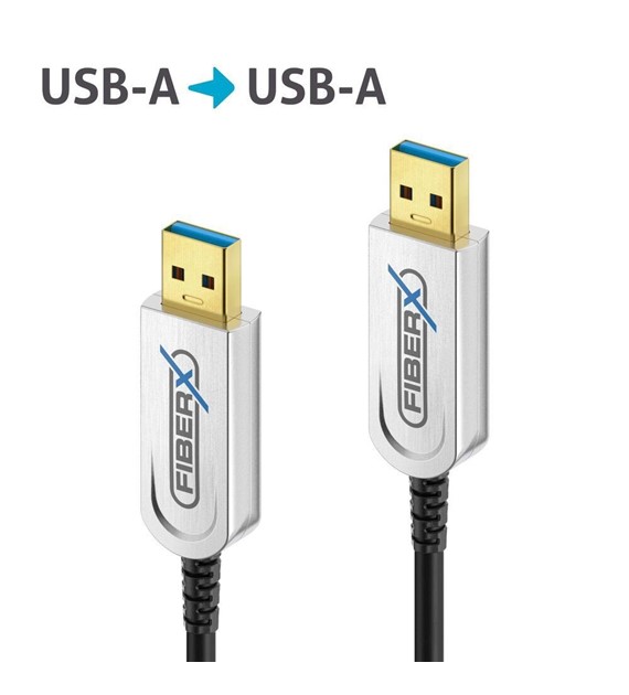 PureLink FiberX FXI640-015 kabel światłowodowy USB 3.2 (Gen 2x1), USB-A USB-A 10Gbps 15,0m