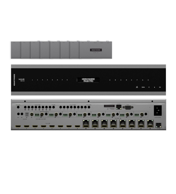 HDAnywhere HDA-250843 MHUB PRO 2.0 4K 100m HDBaseT 18Gbps HDR system matryc HDMI (8x8)