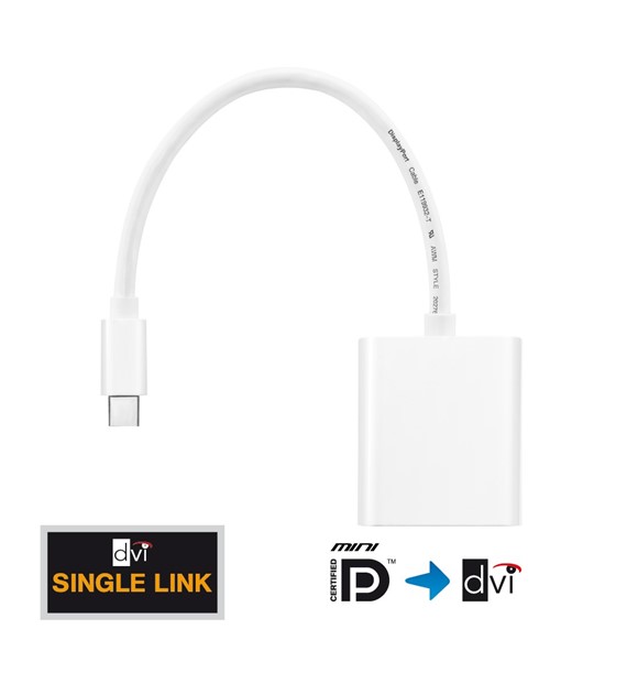 PureLink iSeries IS020 adapter Mini DisplayPort/DVI 0,1m