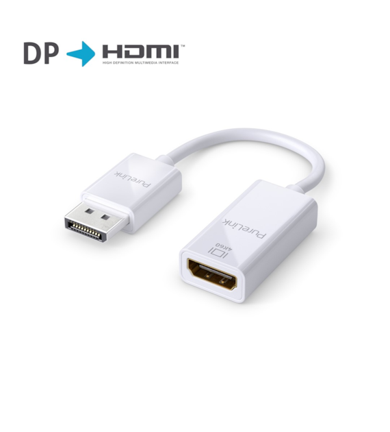 PureLink iSeries IS100 adapter DisplayPort/HDMI 4k@60Hz biały