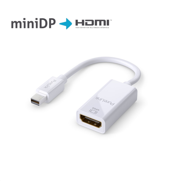 PureLink iSeries IS140 adapter mini DisplayPort/HDMI 4K 18Gbps  biały