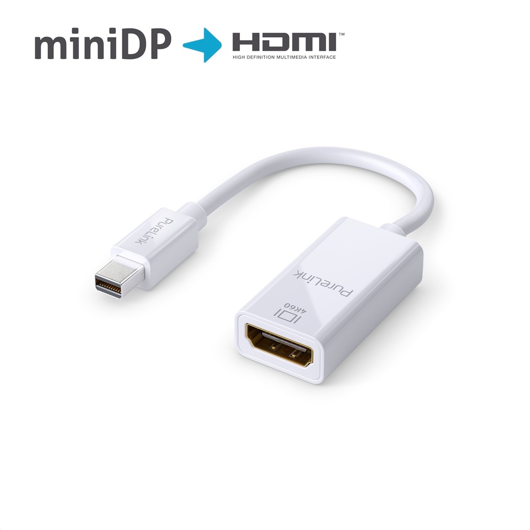 PureLink iSeries IS140 adapter mini DisplayPort/HDMI 4K 18Gbps  0,15m biały