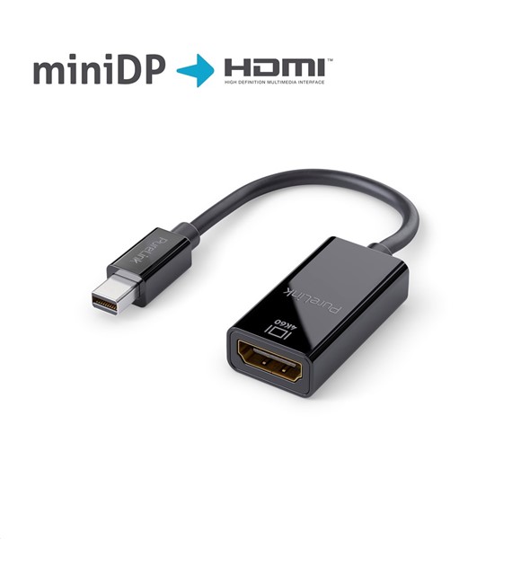 PureLink iSeries IS141 adapter mini DisplayPort/HDMI 4K 18Gbps 0,10m czarny