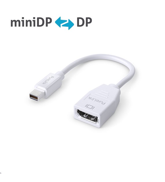 PureLink iSeries IS160 adapter mini DisplayPort/DisplayPort 4K 0,10m biały