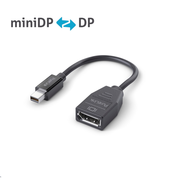 PureLink iSeries IS161 adapter mini DisplayPort/DisplayPort 4K 0,10m czarny