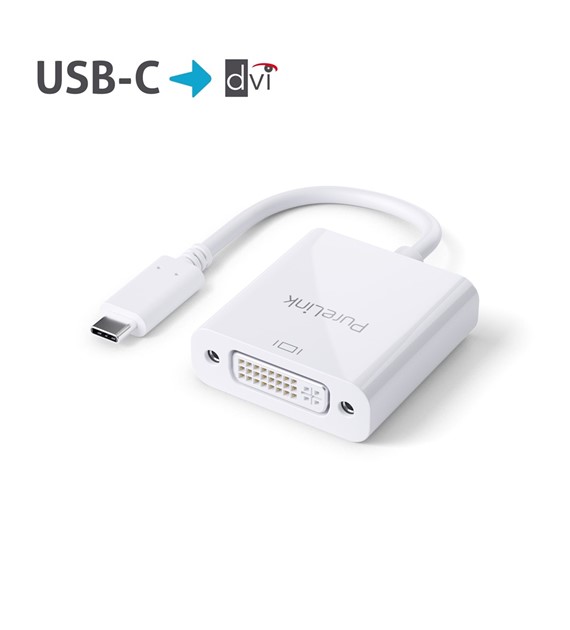 PureLink IS190 adapter USB-C/DVI biały