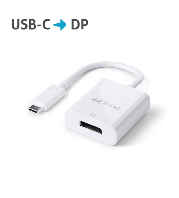 PureLink iSeries IS200 adapter USB-C/DisplayPort 4k@60Hz biały