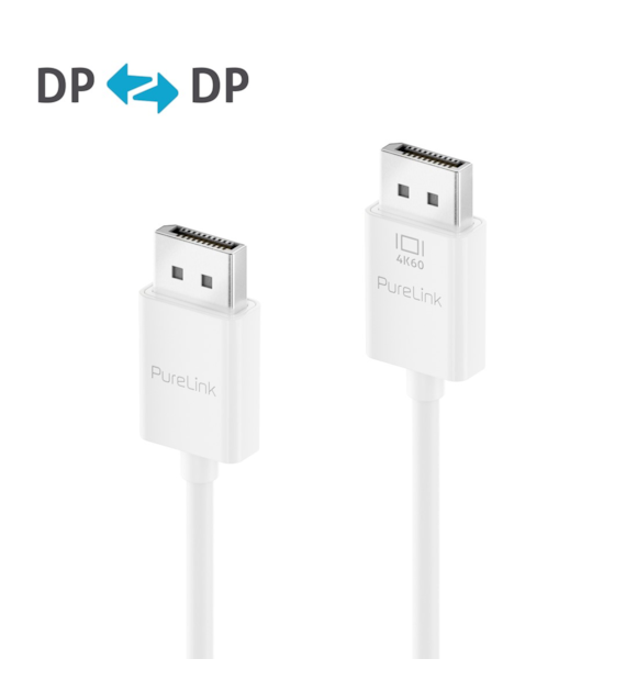 PureLink iSeries IS2020-020 dwukierunkowy kabel DisplayPort 4K@60Hz 2,0m biały