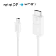 PureLink iSeries IS2100-015 aktywny kabel mini DisplayPort/HDMI 4K 18Gbps 1,5m biały