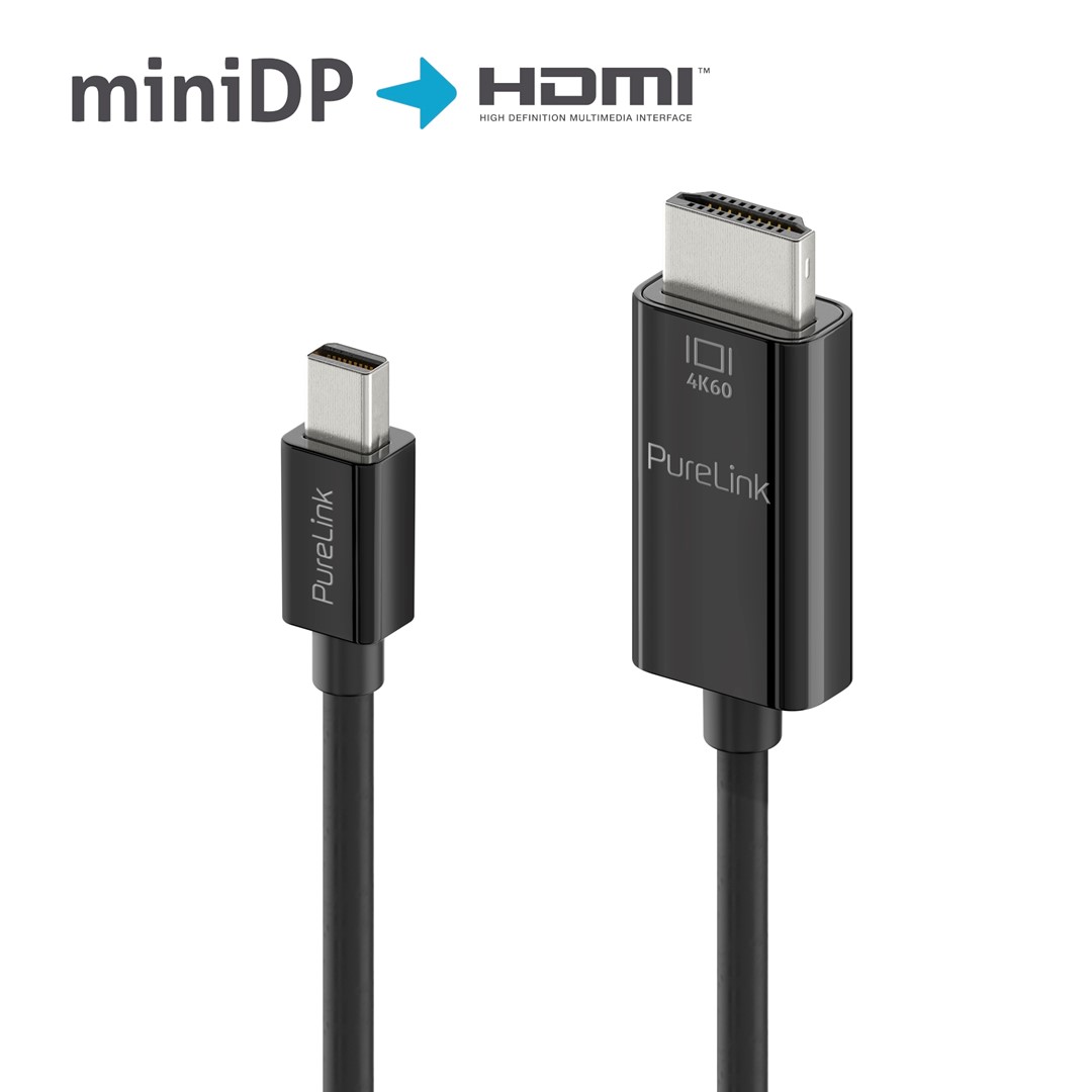PureLink iSeries IS2101-020 aktywny kabel mini DisplayPort/HDMI 4K 18Gbps 2,0m czarny