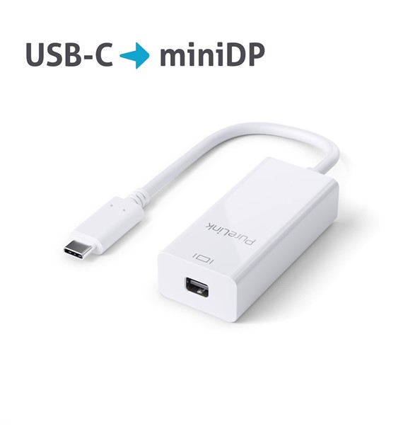 PureLink iSeries IS210 adapter USB-C/Mini DisplayPort 4k@60Hz biały