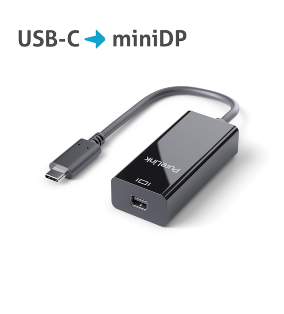 PureLink iSeries IS211 adapter 4K USB-C/Mini DisplayPort 4k@60Hz czarny