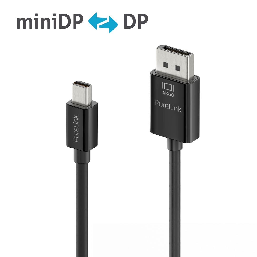PureLink iSeries IS2121-015 dwukierunkowy kabel mini DisplayPort/DisplayPort 4K@60Hz 1,5m czarny