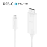 PureLink iSeries IS2200-010 aktywny kabel Premium USB-C/HDMI 4K 18Gbps 1,0m biały