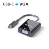 PureLink iSeries IS221 aktywny adapter Premium USB-C/VGA 0,1m czarny