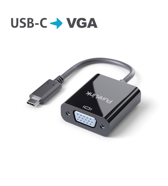 PureLink iSeries IS221 aktywny adapter Premium USB-C/VGA 0,1m czarny
