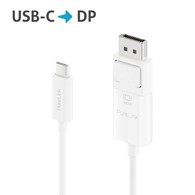 PureLink IS2220-010 iSeries kabel USB-C/DisplayPort 4K@60Hz, 1,0m, biały