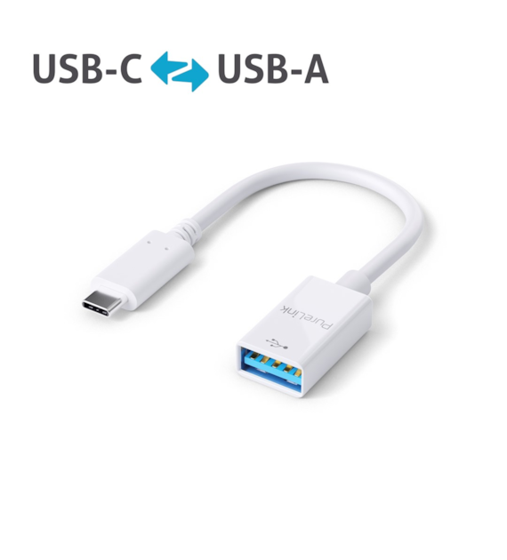 PureLink iSeries IS230 adapter USB-C 3.1/USB-A biały
