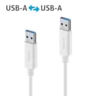 PureLink iSeries IS2410-005 kabel USB-A/USB-A 3.2(Gen 2x1) 10Gbps 0,5m biały