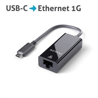 PureLink IS261 iSeries adapter USB-C/Ethernet, czarny