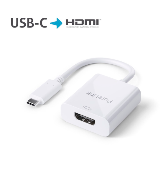 PureLink iSeries IS180 adapter USB-C/HDMI 4K biały