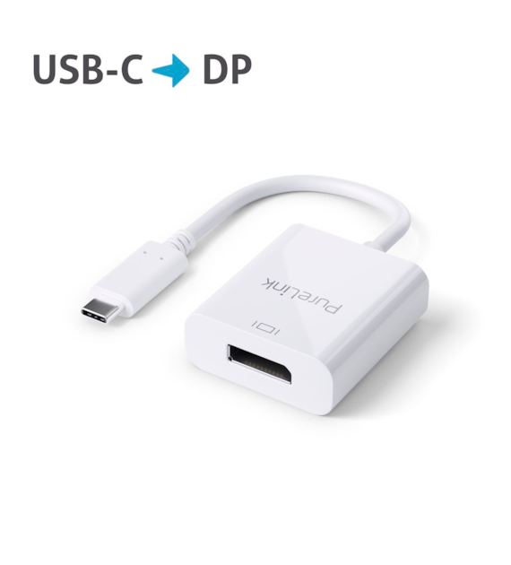 PureLink iSeries IS200 adapter USB-C/DisplayPort 4k@60Hz biały