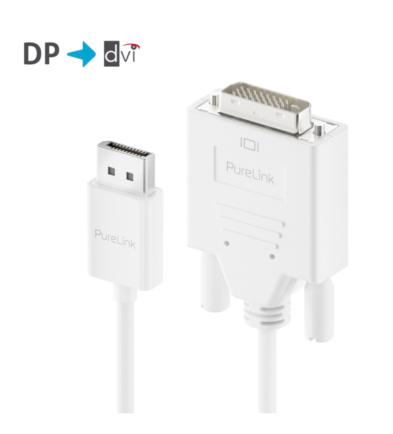 PureLink iSeries IS2010-020 aktywny kabel DisplayPort/DVI WUXGA 2,0m biały