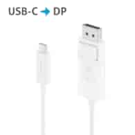 PureLink iSeries IS2220-010 kabel USB-C/DisplayPort 4K@60Hz, 1,0m, biały