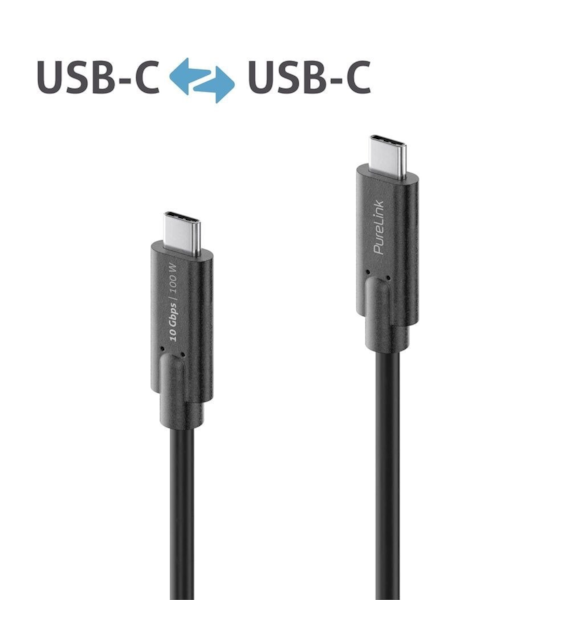 PureLink iSeries IS2511-005 kabel USB-C/USB-C 3.1(Gen 2) 10Gbps 0,5m czarny