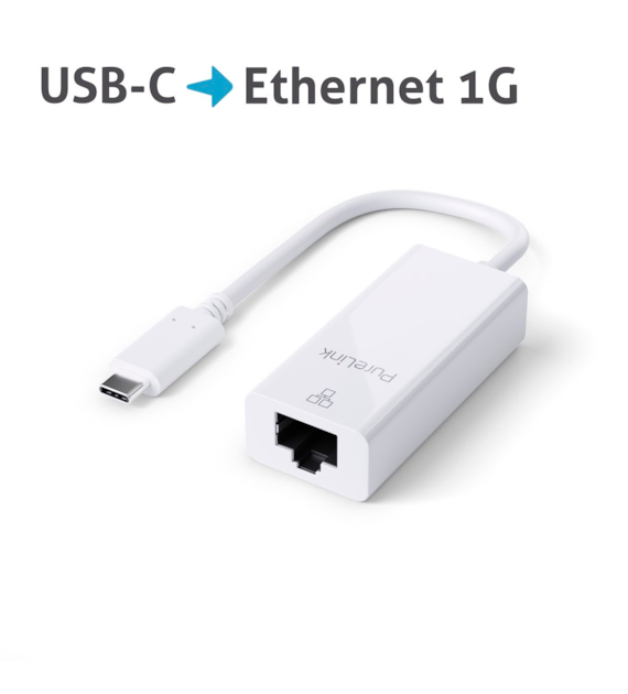 PureLink iSeries IS260 adapter USB-C/Ethernet biały