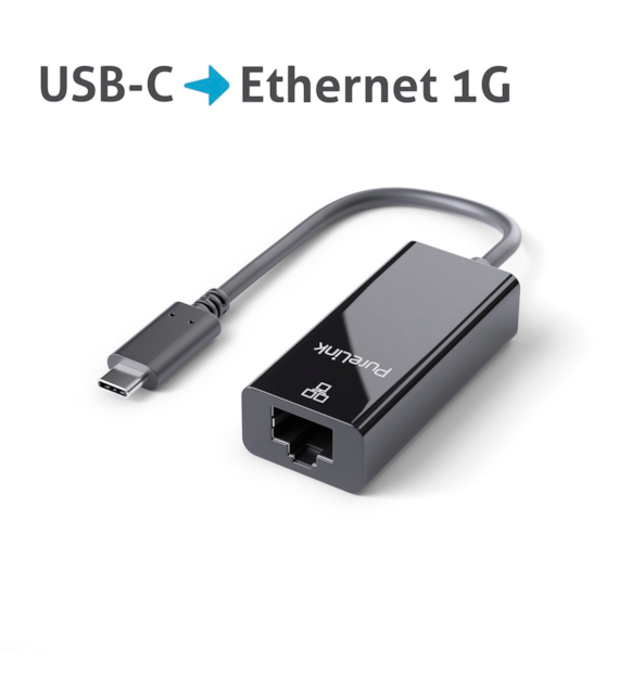 PureLink iSeries IS261 adapter USB-C/Ethernet czarny