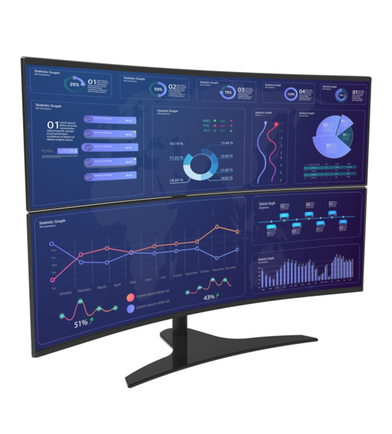 Peerless-AV LCT650SD stojak na biurko dla płaskich monitorów 24''-49''